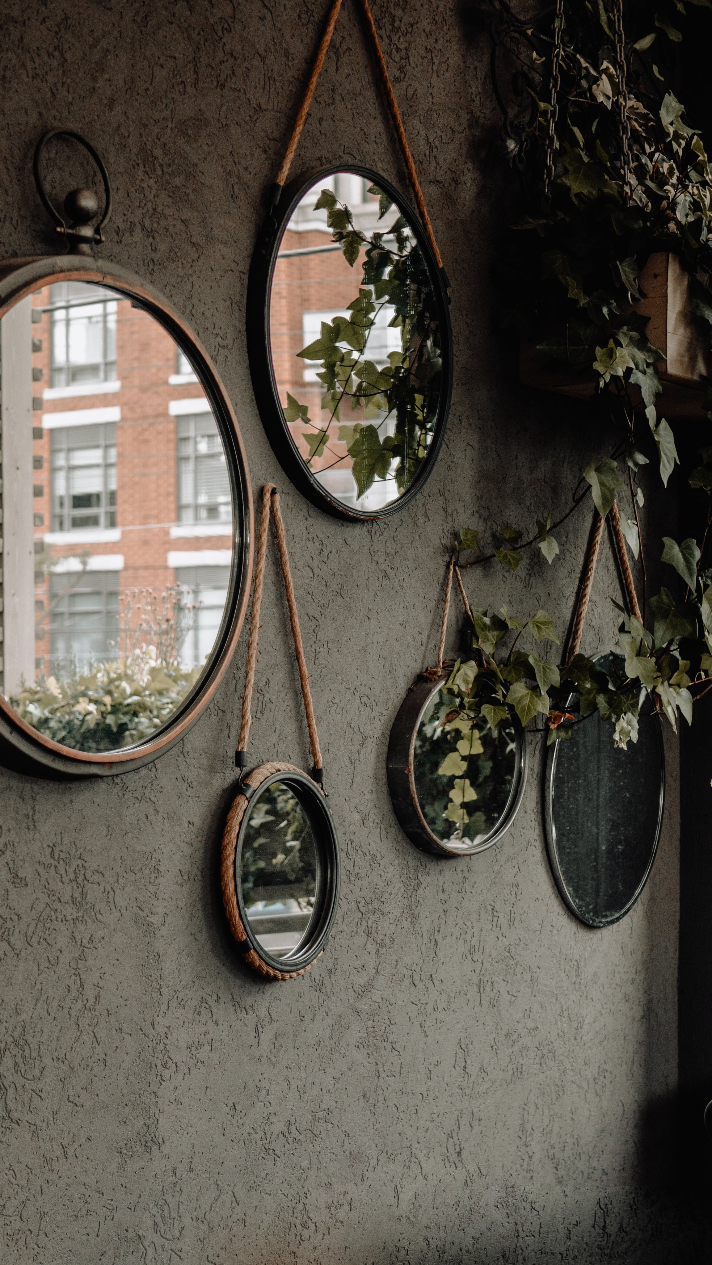 round-mirrors-on-wall - HearthGleam
